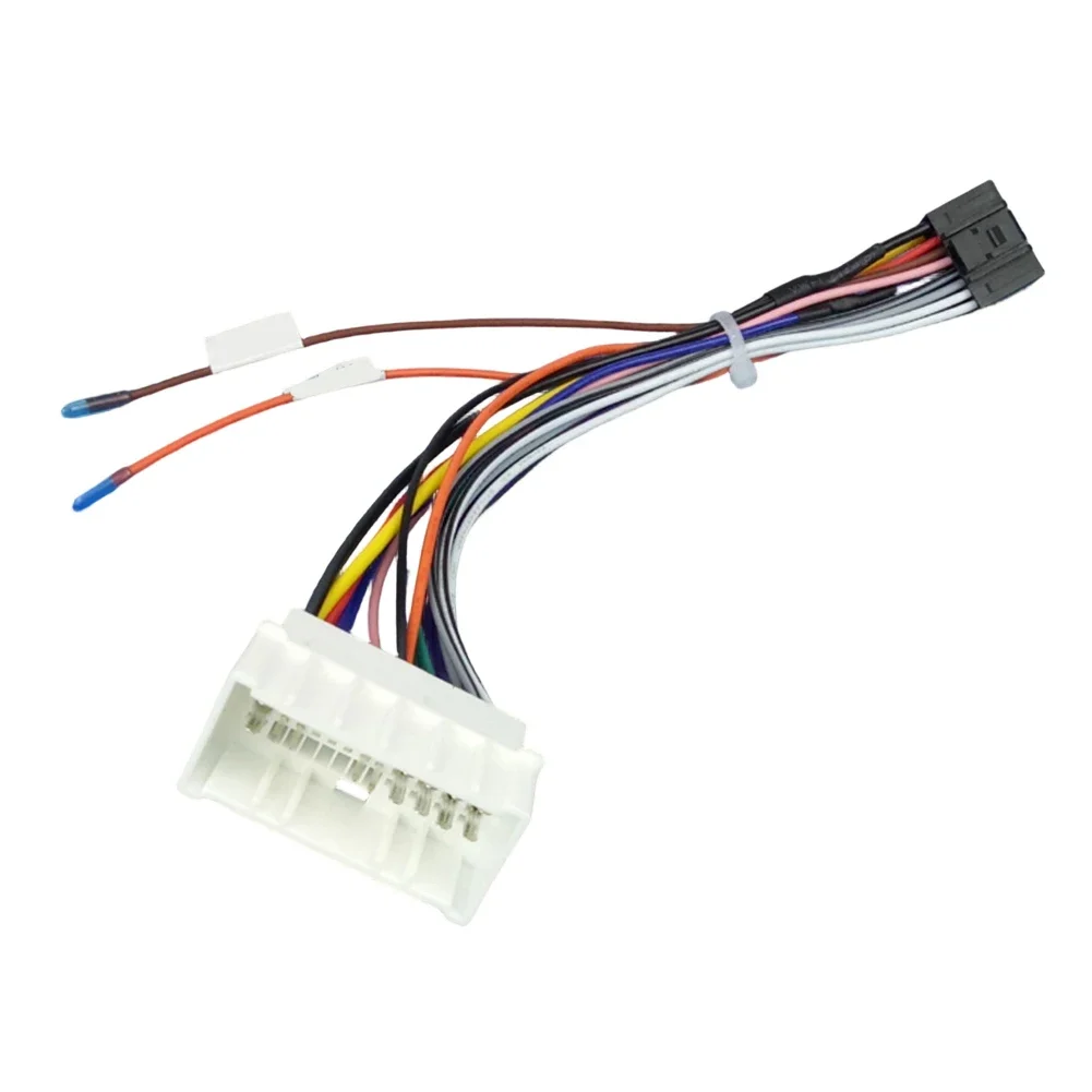 Radio Wiring Harness Adapter Cable 24Pin Input 16Pin Output for Select For Hyundai and For Kia Sedans and SUVs 12V System
