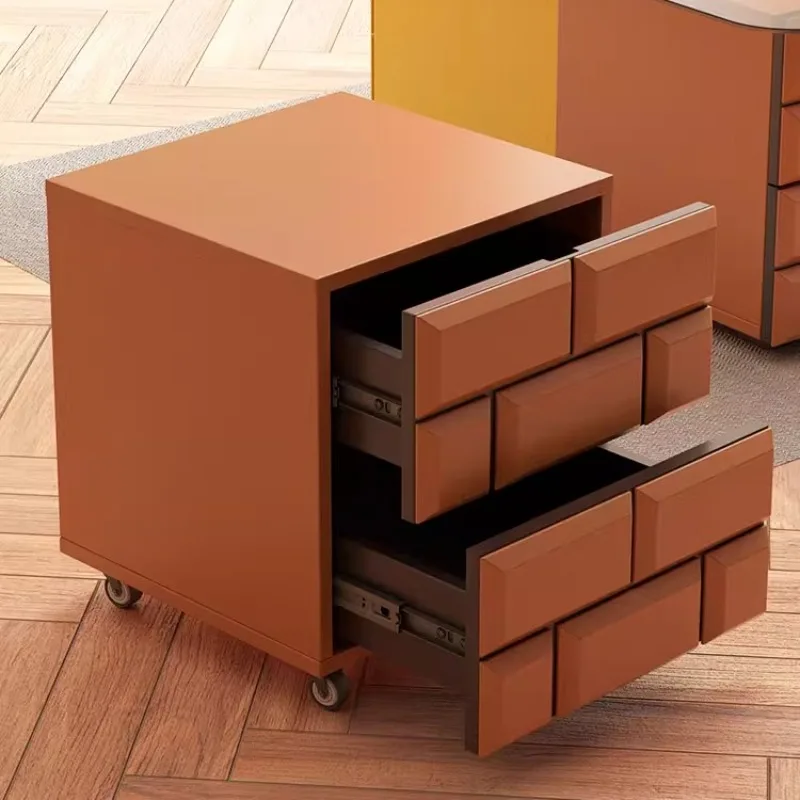 *Solid Wood Free Combination Cartoon Question Mark Brick Cabinet Bedside Table Shoe Bench Cartoon Creative Bedside Table