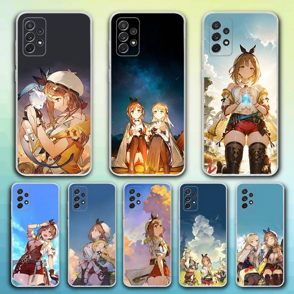 

A-Atelier Game Ryza Phone Case For Samsung S30,23,21,22,20, FE lite,S10,9,8,7 PIus Note20ultra Soft Transparent