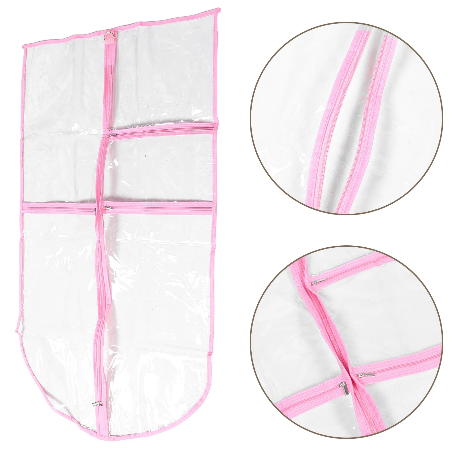 

Dance Costume Garment Transparent Pvc Clothes Storage With Multiple Pockets Hanging Uniform Bag For Home Travel Dance