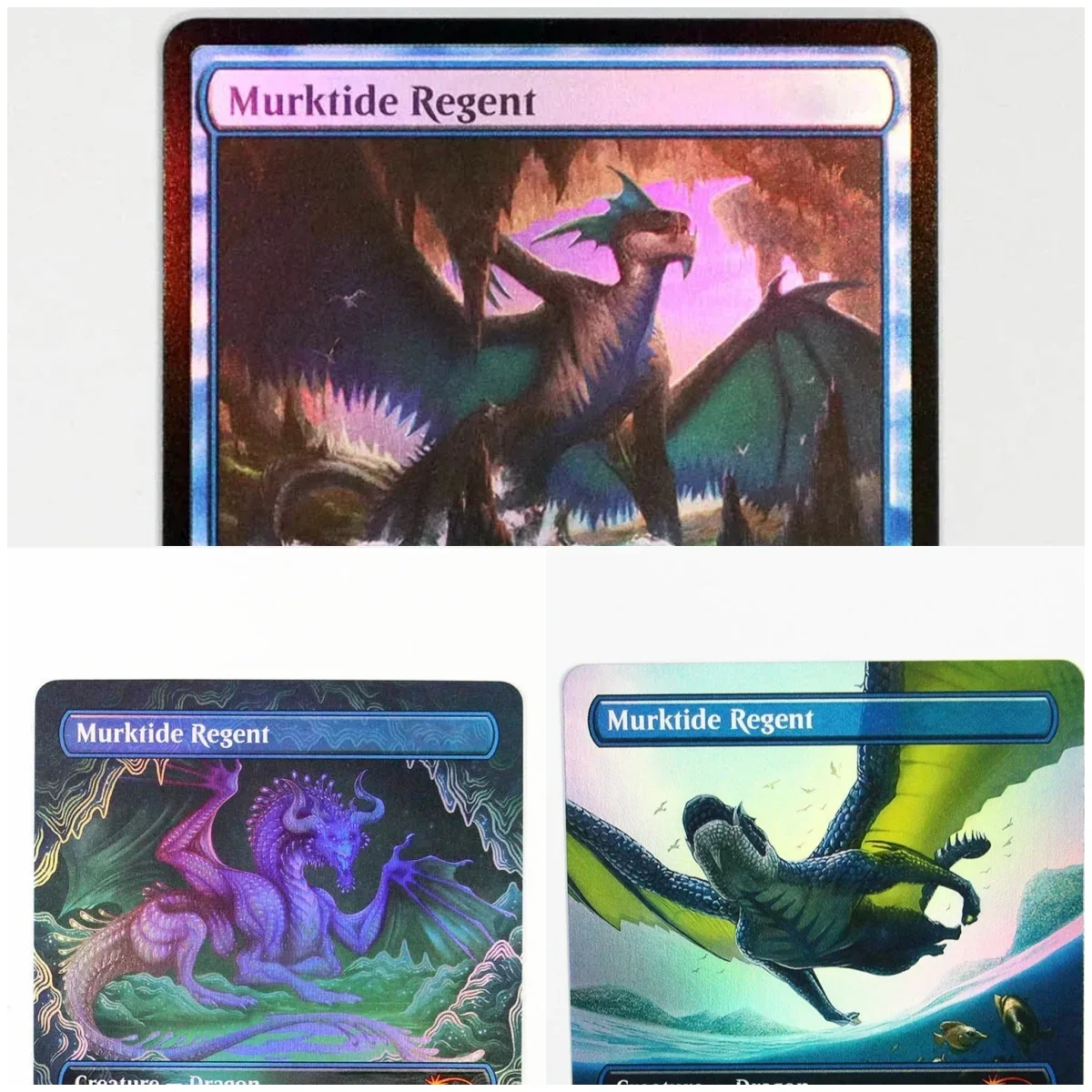 

(Murktide Regent) Foil/Holo TCG Magical Proxy Black Top Quality Proxy Playing Cards Gathering Board Game Deck Trading Cards