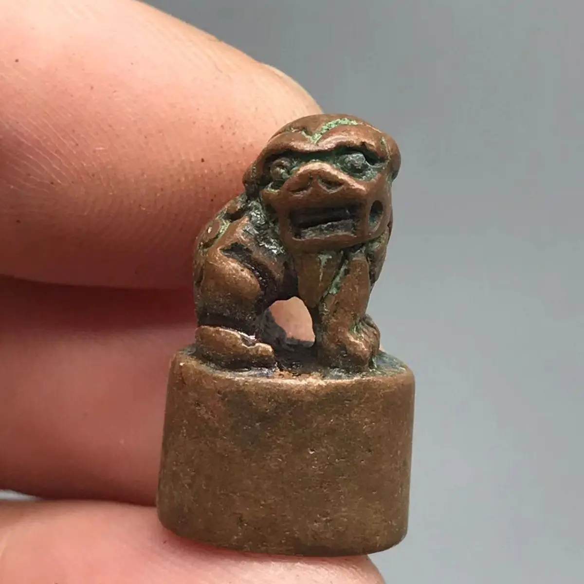 Mini lion Seal Stamp Statue Sculpture Figurines Home Garden Decoration Statues