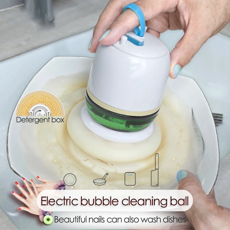 Electric Cleaning Decontamination Dishwashing Ball Eco-Friendly Magic Cleaning Balls USB Rechargeable Mini Dishwasher