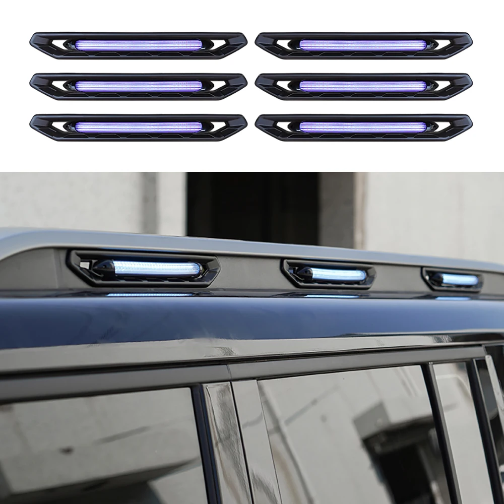 Car Luggage Rack Patch With LED Light Exterior Accessories For Chery Jetour Traveler Stickers Decorating Decal Automobiles Parts