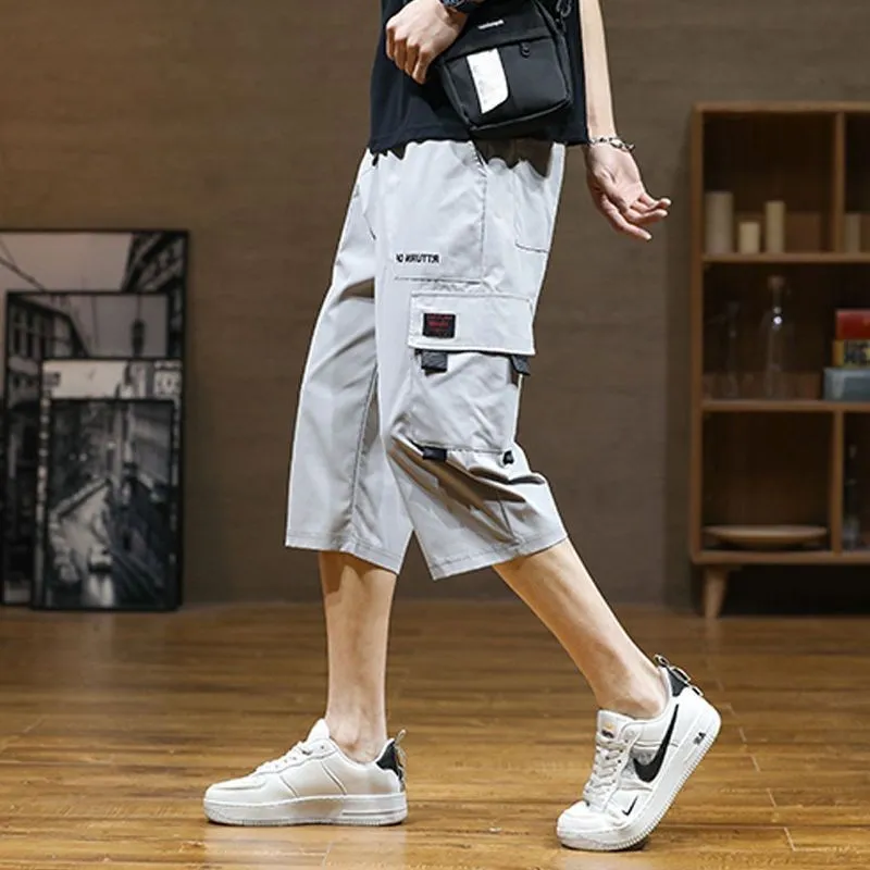 

Корейские мужские рабочие шорты, спортивные повседневные тонкие дышащие летние брюки, новинка, для студентов, для активного отдыха, удобные брюки