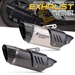 Motorcycle Exhaust Scooter Modified exhaust Muffler pipe Sport Bike R15v3 R25V3 MT25 MT09 Z800 Z900 R1