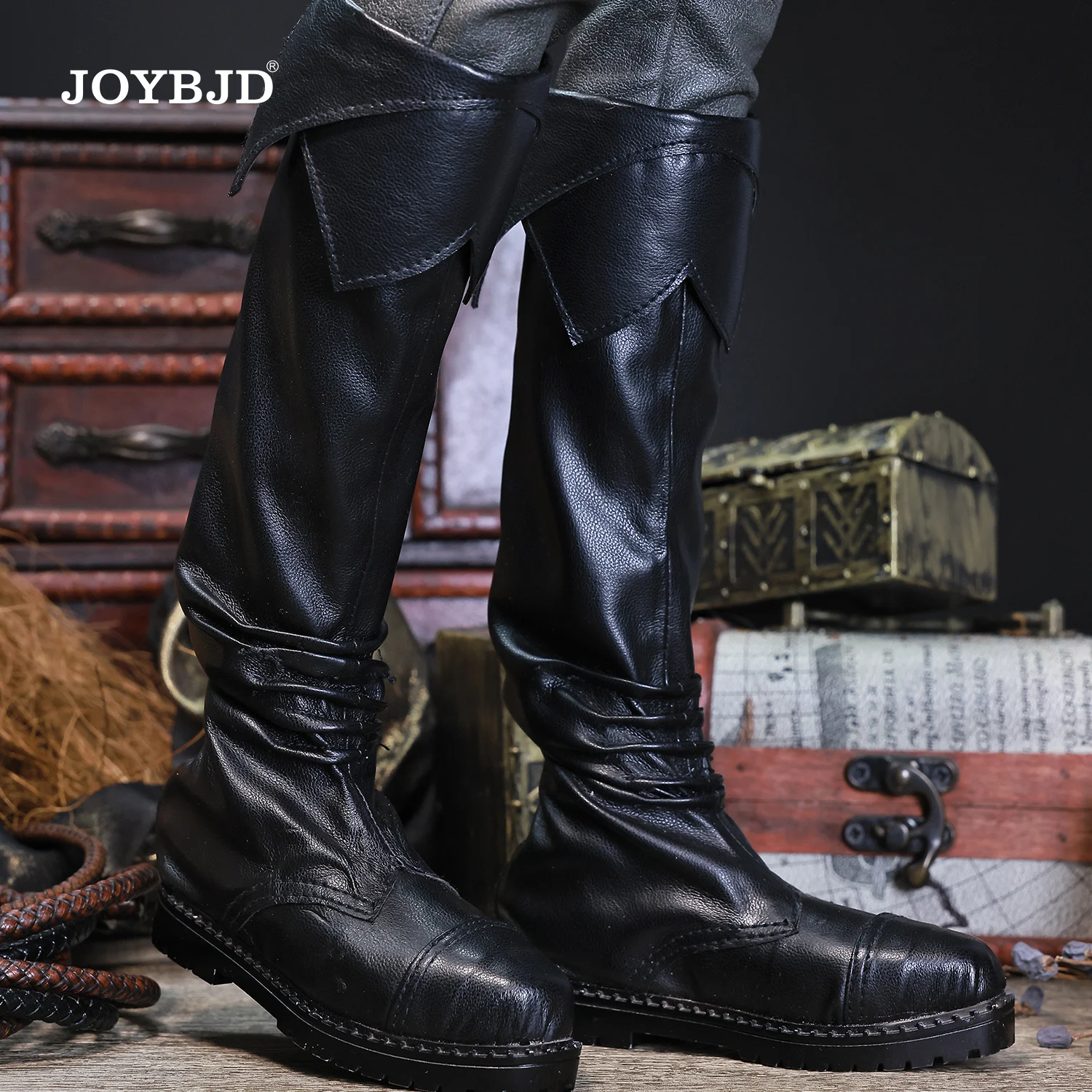 JOYBJD Bjd Dolls Shoes 1/3 BJD Leather Boots Fashionable High-top Boots Doll‘s Accessories