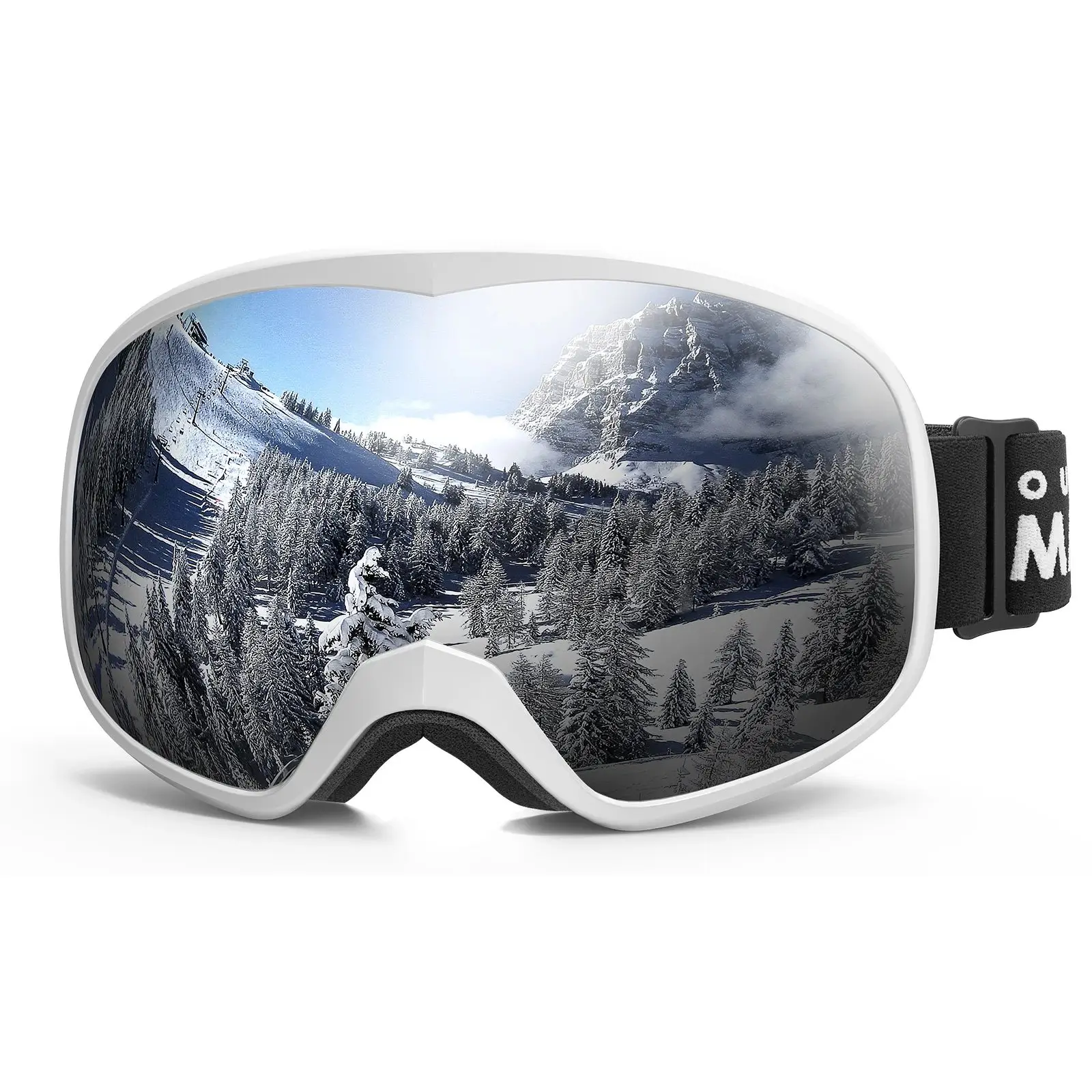 Occhiali da sci OutdoorMaster Owl OTG, occhiali da snowboard da neve per uomo donna gioventù, antiappannamento, protezione UV al 100%