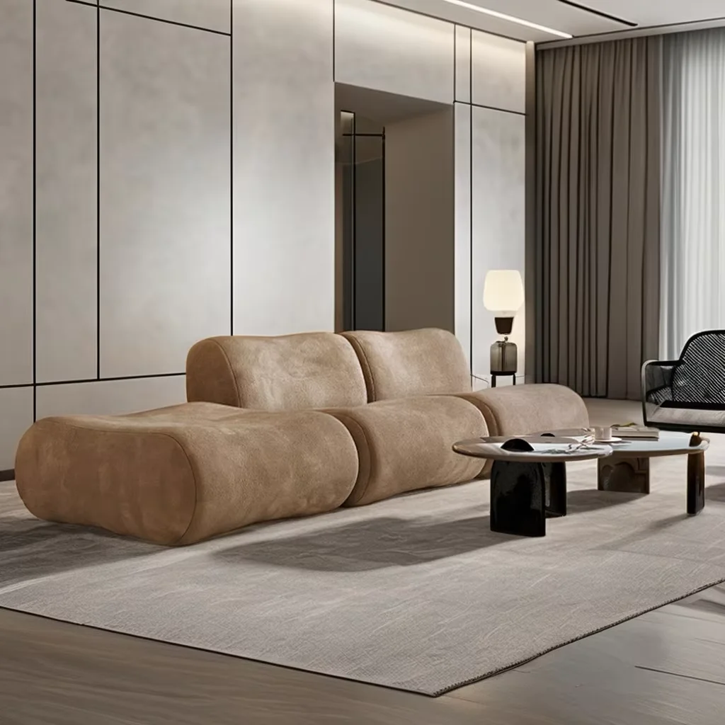 Coofull Minimalist Compression Sofa Bed Ribbed Ready to Ship Compressed Sofa Diamond Silver Compressed Sofa 2 Seater