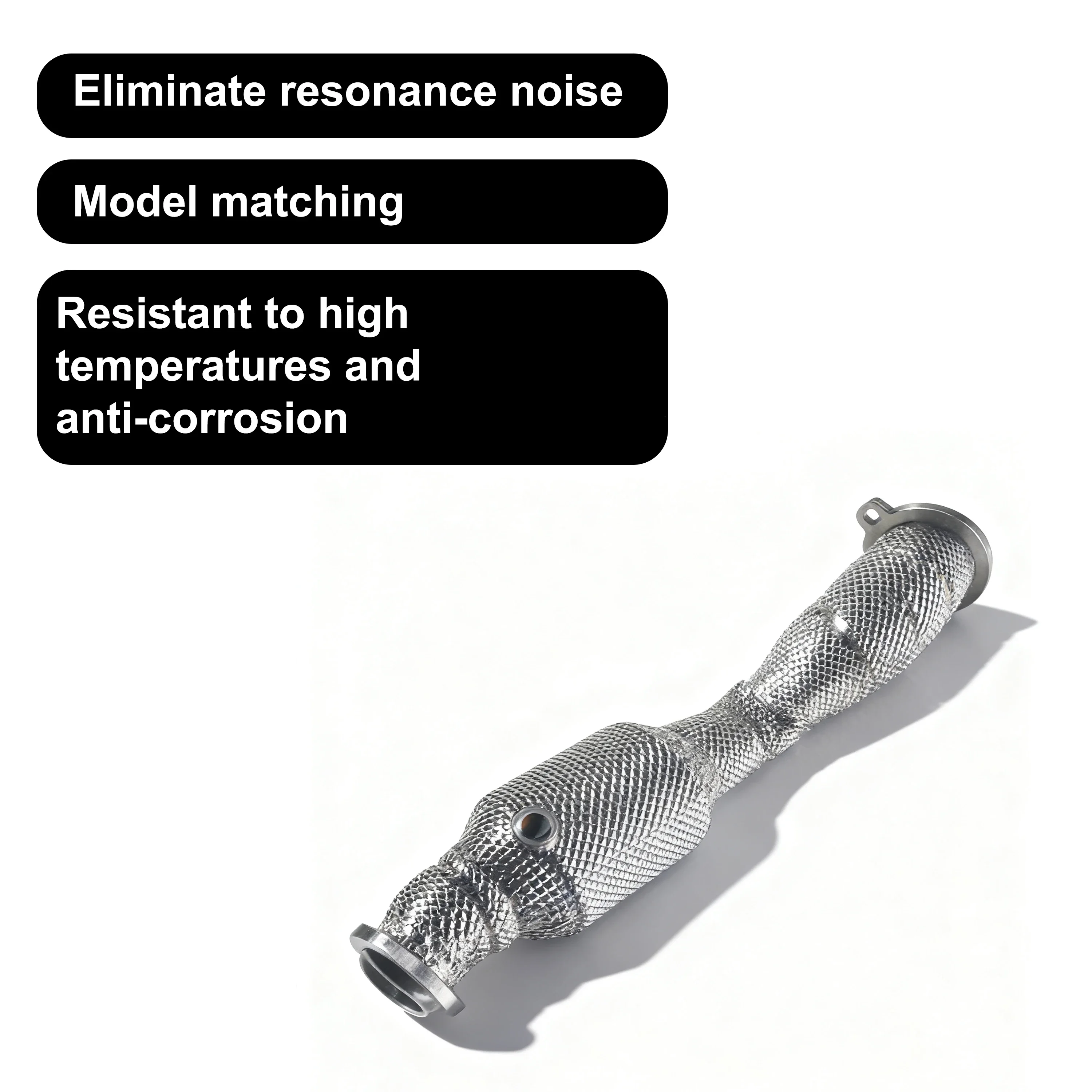 ACE Hochleistungs-Downpipe ohne/katameterlos mit Hitzeschutz für Mercedes Benz C180 C200 C250 C260 W204 1.8T SUS304 Auspuffanlagen – Detail 7