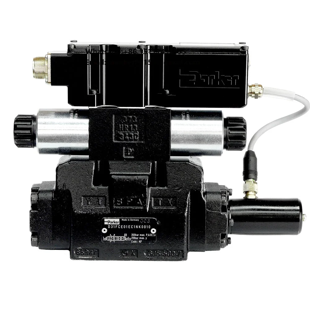 Original Parker D3F D41 D3FHE D3FLA D3FLB Hydraulic Solenoid Proportional pilot Reversing Valve D3FHE80PCNBJ0020 D3FLA31MCNWJ00
