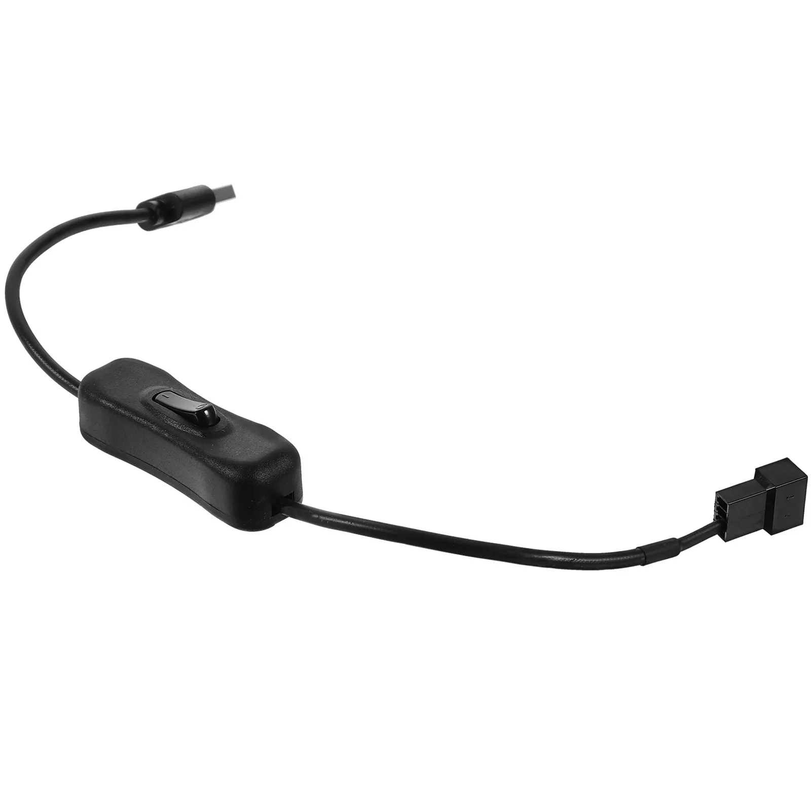 USB to Fan Cable Adapter High Compatibility Pc Case Laptop Desk Fans Extended Reach Reliable Performance 5V Power Supply