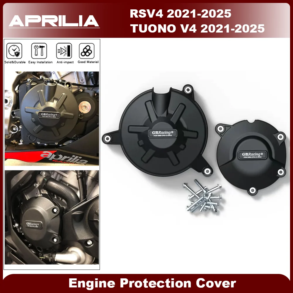 

For Aprilia RSV4 TUONO V4 2021 2022 2023 2024 2025 GB Racing Motorcycle Engine Protect Cover Clutch Pulse Protection Cover