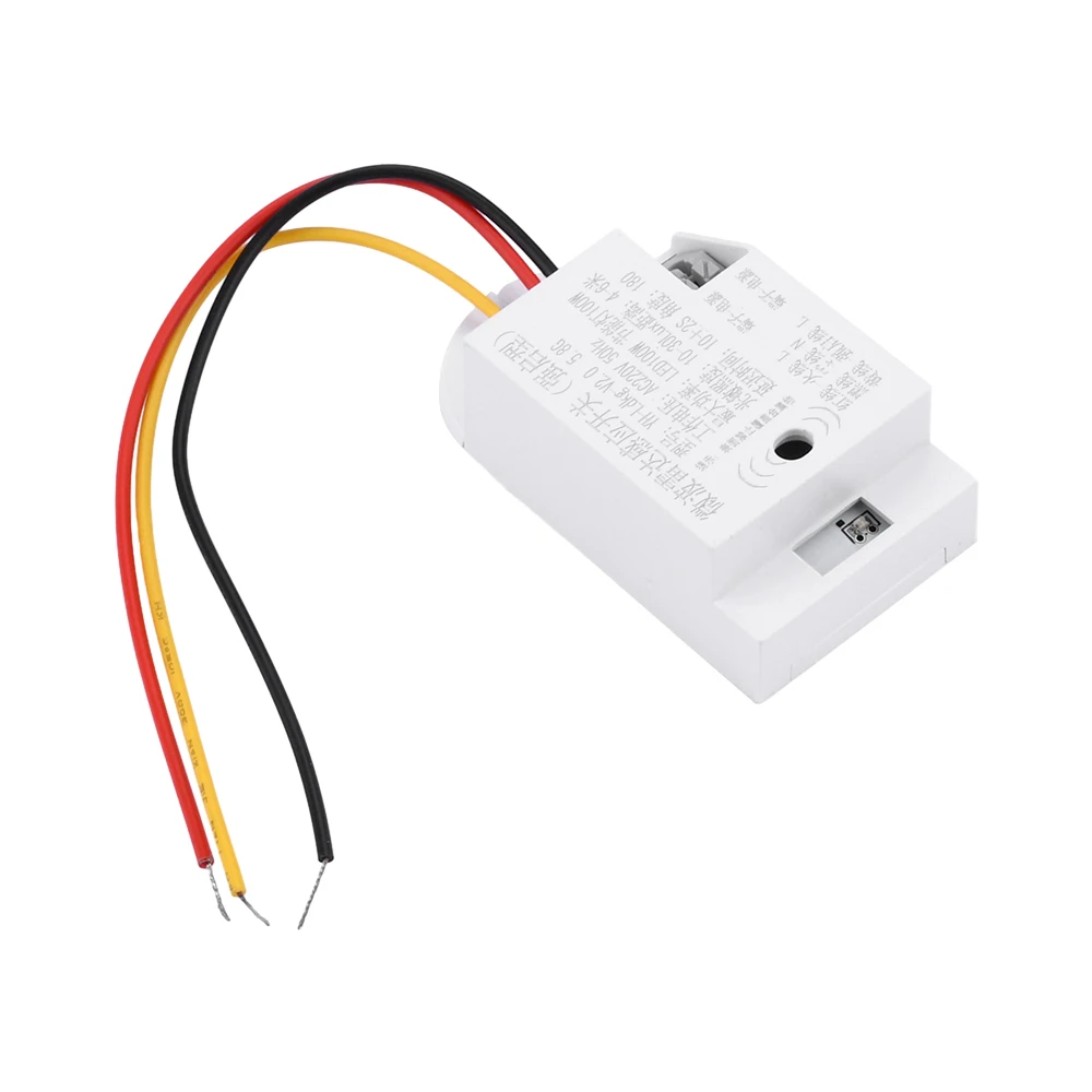 220V Infrared Radar Sensor Switch Detector Sound Sensor Intelligent Auto On Off Light  for Corridor Bath Warehouse Stair