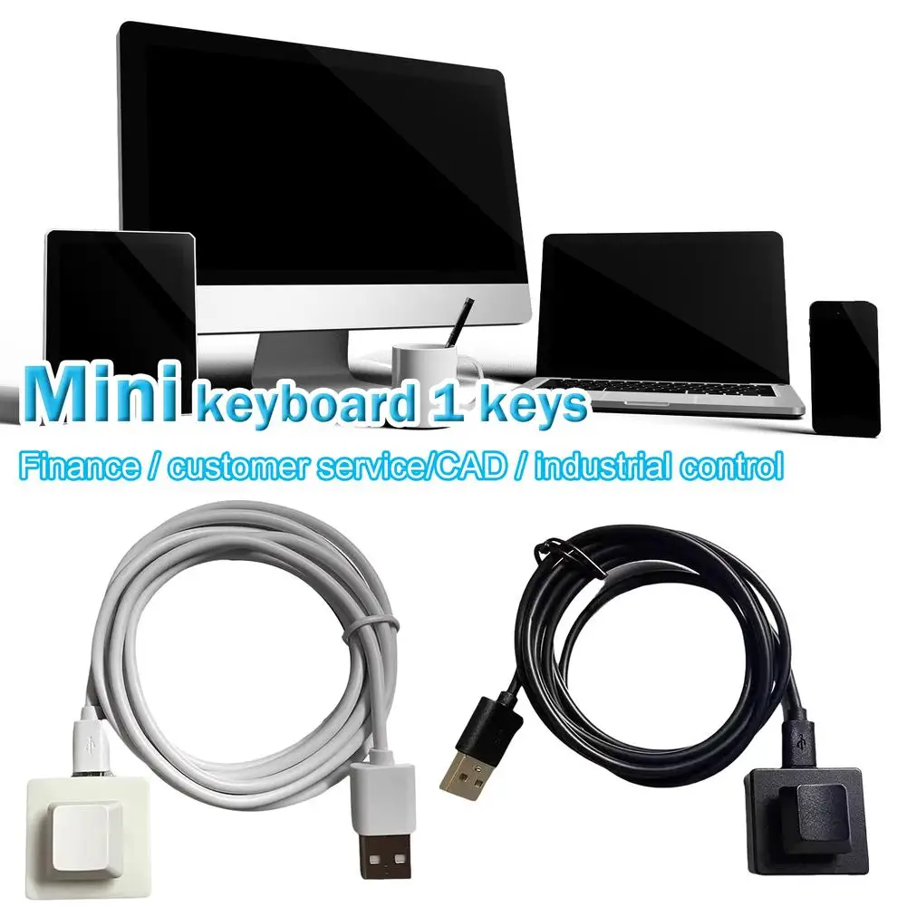 Keyboard Custom Programmable Macro Mini Keypad One Key HID Keyboard Mouse Mode Red Switch For PC Laptop One-button