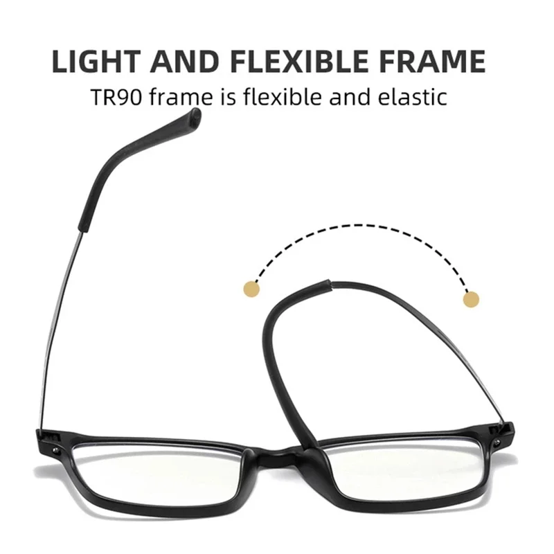 FG Ultralight Titanium Frame Reading Glasses for Men Anti Blue Light Women's Prescription Eyeglasses +1.0 To +4.0