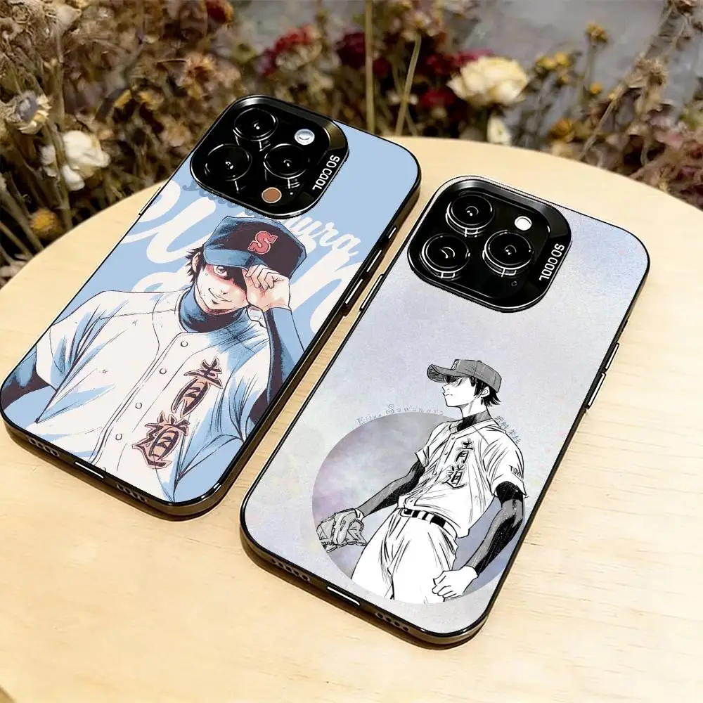 

Ace of Diamond Phone Case For iPhone 17,16,15,14,13,12,11 Plus,Pro Max,XS,Colored Silver Plated Inside Cover
