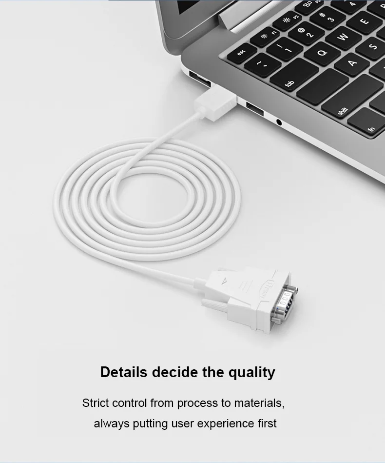 DTECH سعر الجملة USB إلى RS232 محول كابل دعم إشارة RTS، DTR، DCD، RI، DSR، CTS #3