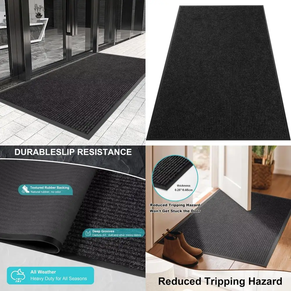 

Heavy-Duty Waterproof Entrance Door Mat, Customizable Sizes, 2x12 Feet, All-Weather Outdoor Mat with Rubber Backing