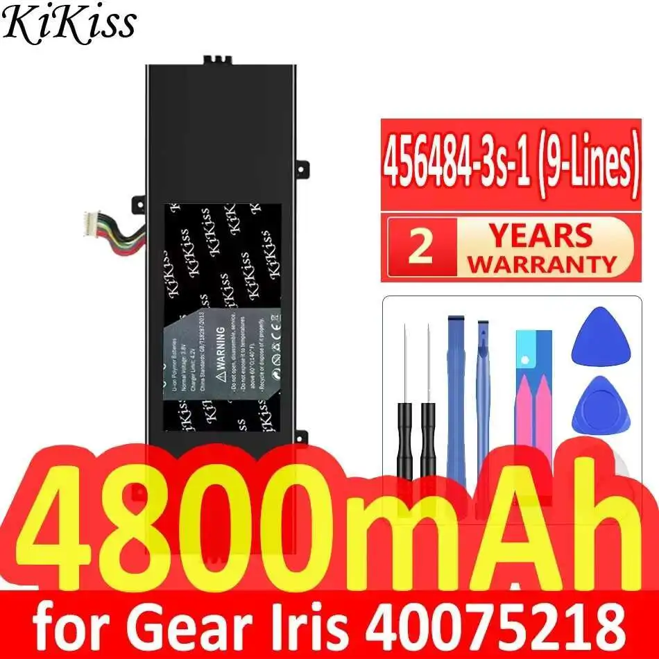 

Laptop Battery 456484-3S-1 9-Lines For Gear Iris 40075218 456484-3S High-Efficiency 4800Mah