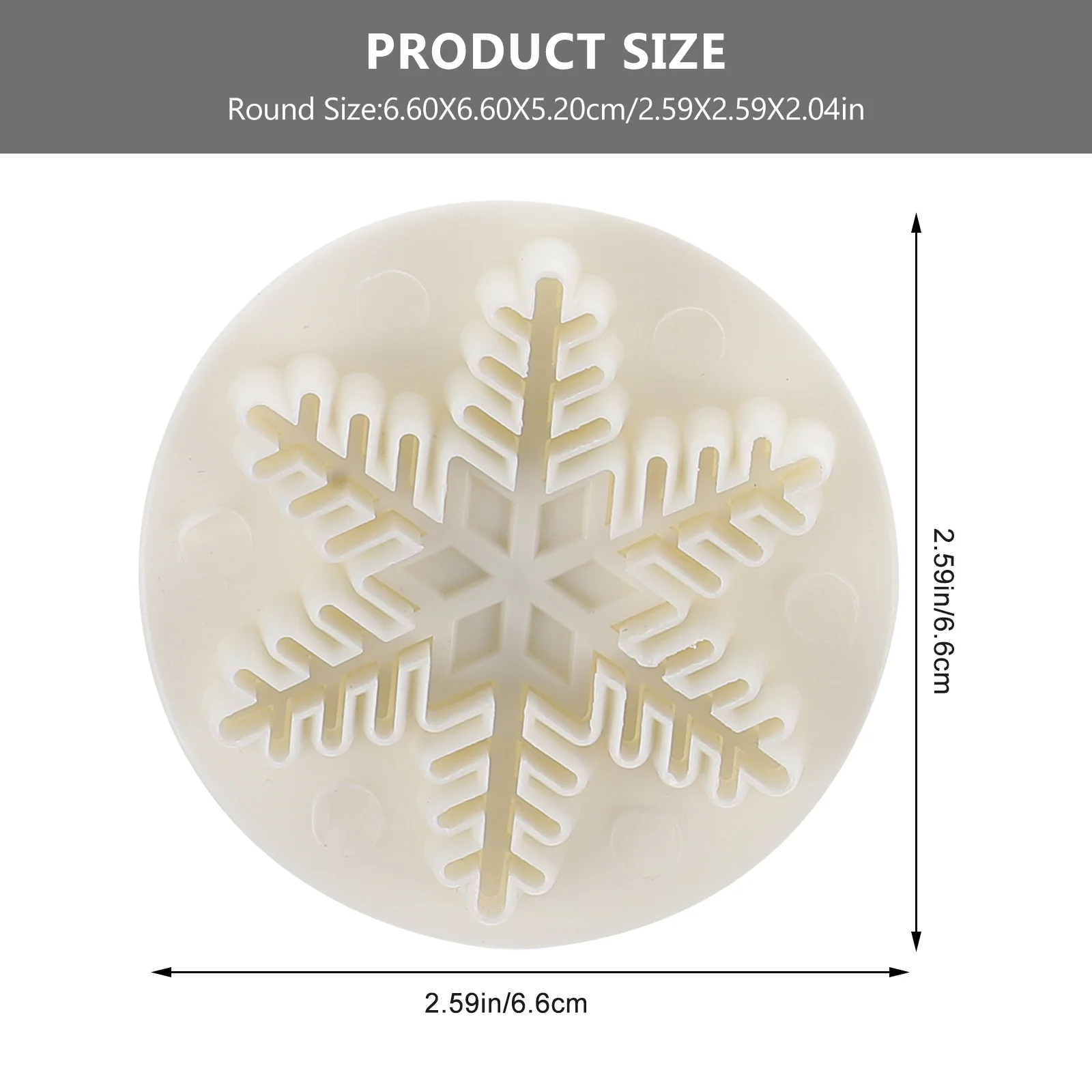 9Pcs Festive Snowflake Baking Molds Exquisite Design for Cookie Dough Craft Clay Marzipan DIY Baking Set Perfect Gift