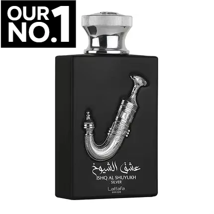 

Shuyukh Silver by Pride Original Eau de Parfum Sweet Spicy Notes Male Fragrance Vanilla Perfume Men
