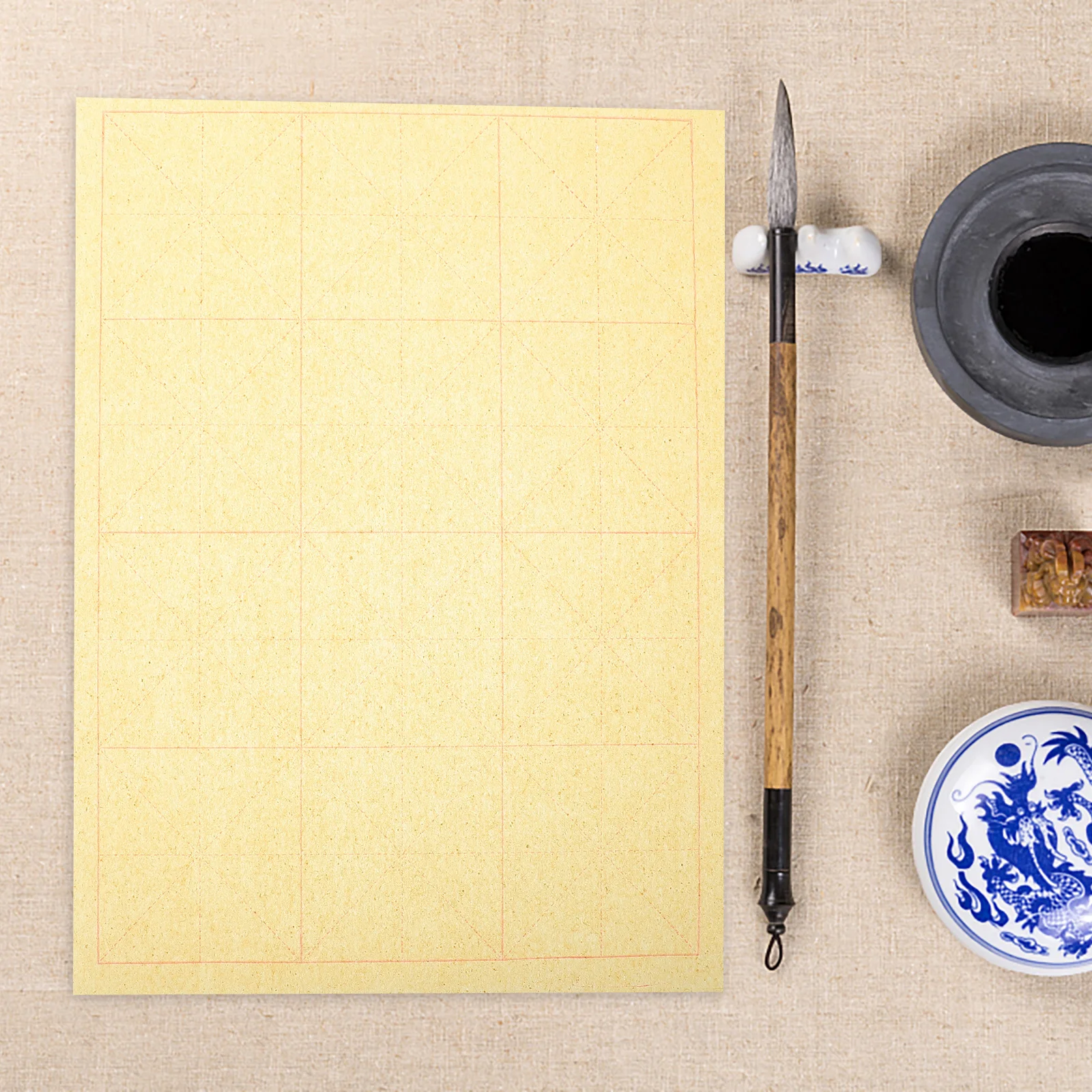 

2pcs Calligraphy Practice Chinese Xuan Paper Thickened Rice Paper For Writing Painting Students Art Class Supplies