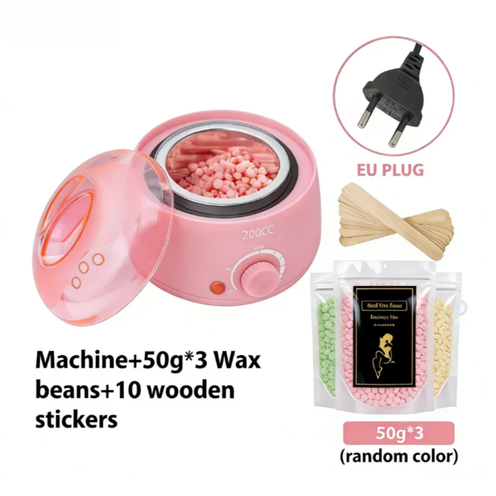 200CC Wax Heater Warmer Ontharing Machine Voor Hand Voet Body Spa Epilator Paraffine Pot + Wax Bonen + wood Sticks