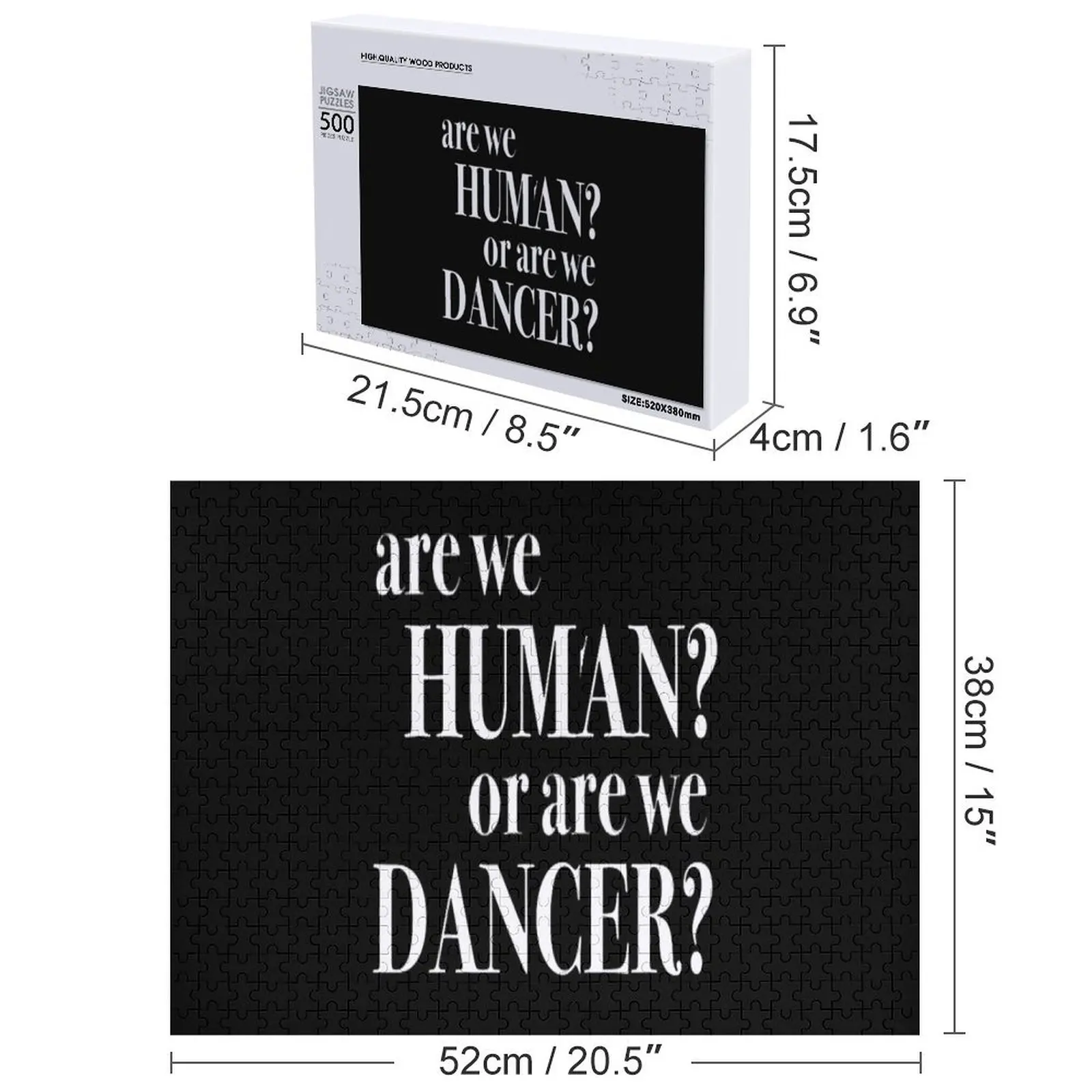 เราเป็นมนุษย์หรือเปล่า?? จิ๊กซอว์ปริศนา ชื่อส่วนตัว ของขวัญปรับแต่งได้ ปริศนา