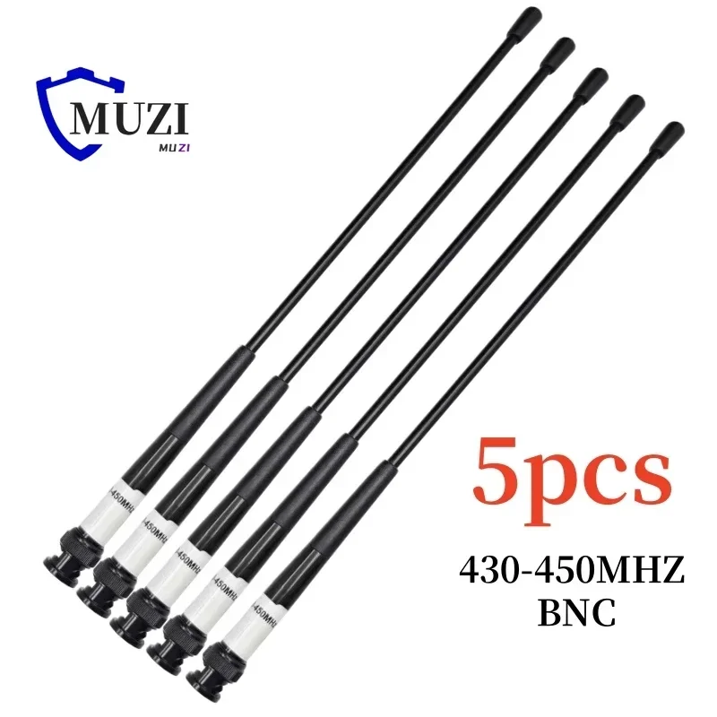 5PCS Whip Antenna 430-450MHZ BNC Port 4dbi For Top-con For Sokk-ia For South Trimble All Brands Surveying GPS RTK Total Station