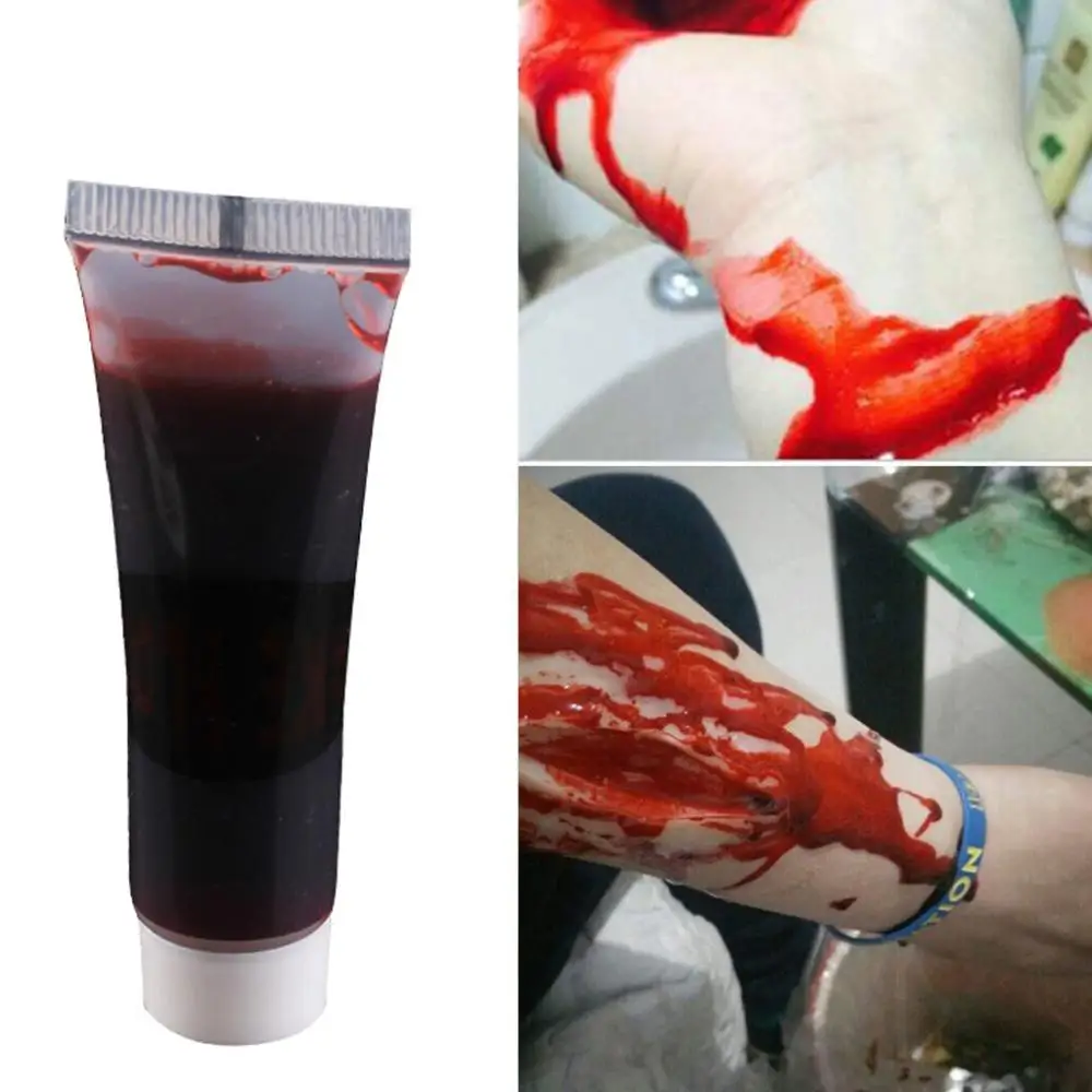 Gel Tube Scar Tattoo Artificial Cosplay Toys Blood Plasma Body Paint Tool Fake Blood Halloween Makeup