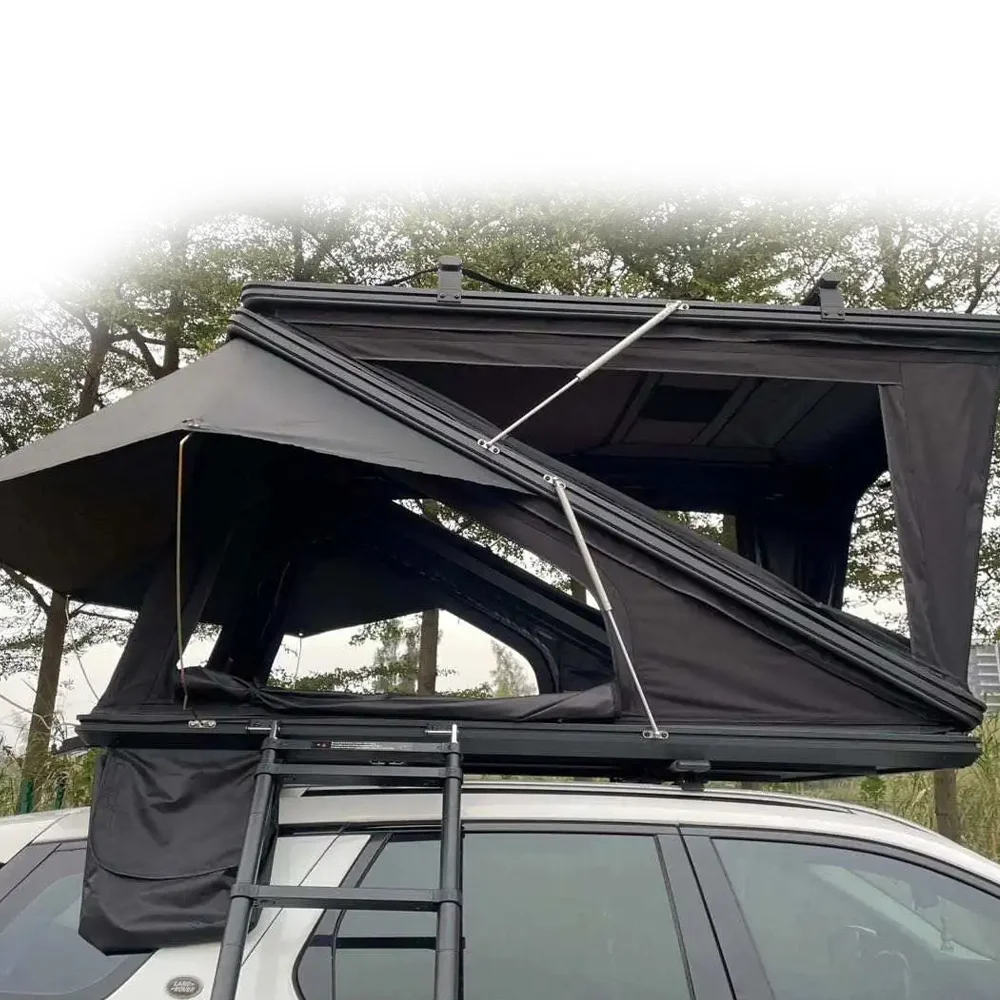 2025 New All Season Car Suv Hard Shell Roof Top Tents Waterproof Canvas Modern Automatic Z-shape Camping