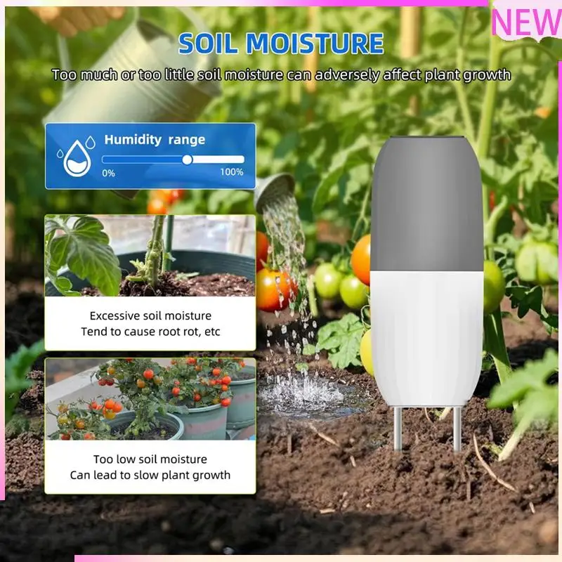 B27B Tuya Wifi Soil Meter Sensor Soil Temperature And Humidity Detection For Greenhouse Planting Orchard