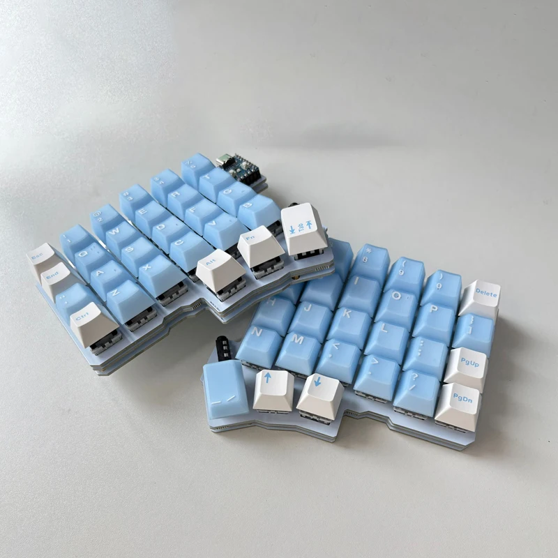 Silakka54 Wired Split Keyboard Customized Hot Swap Single Mode Split Mechanical Keyboard VIAL Left Right Hand Keyboard Ergonomic