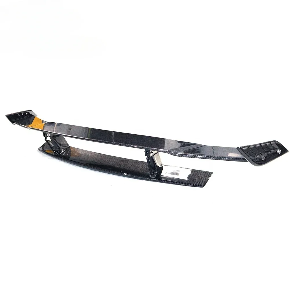 Rear Bumper Carbon Fiber Double Deck Spoiler Wing For Mercedes  Benz AMG GT Coupe 16-19