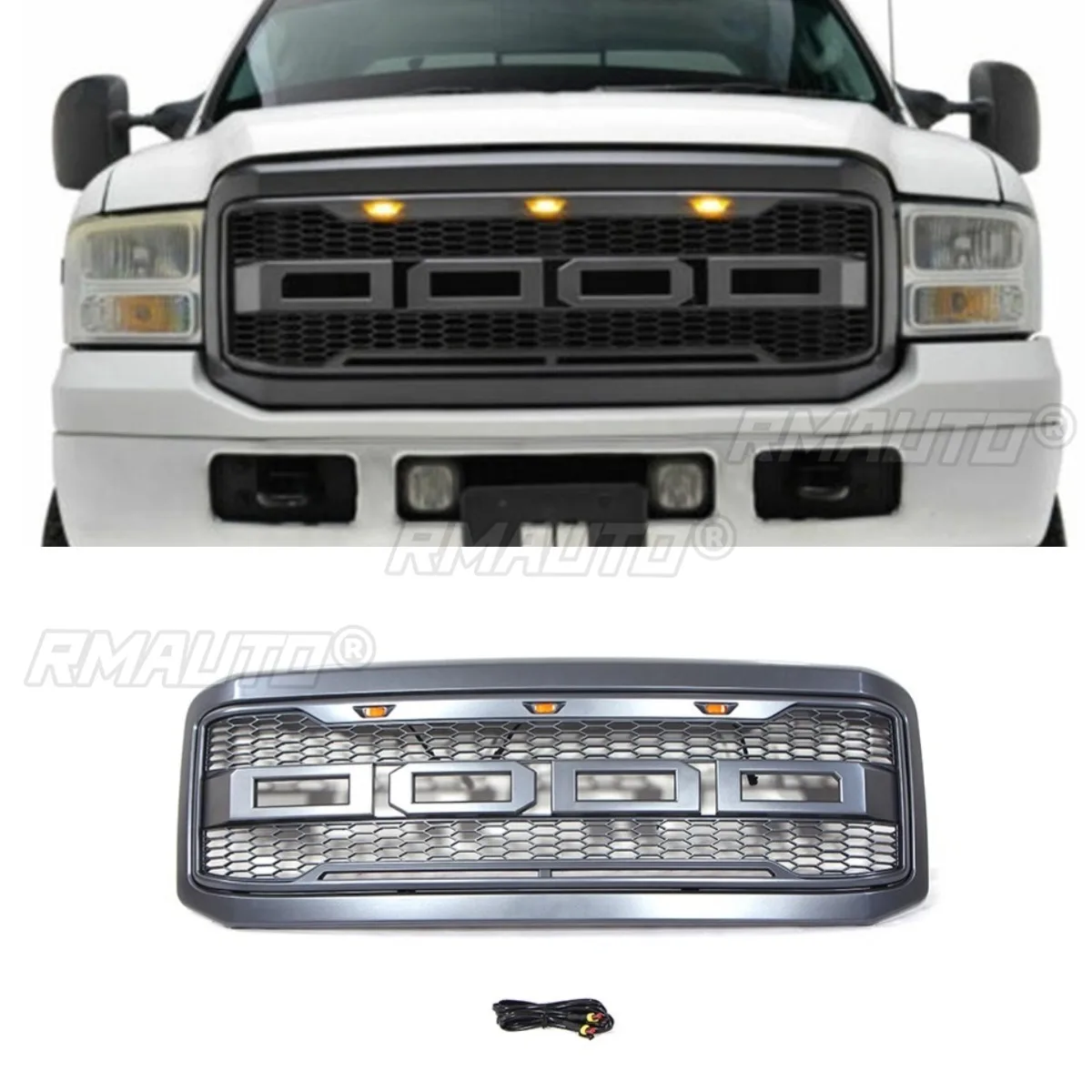 

Car Front Bumper Grill Racing Grills Car Grille for Ford F250 2005-2007 Body Kit Car Accessories