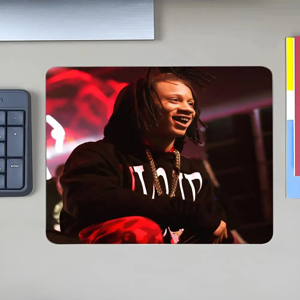 Rapper T-Trippie Cool R-Redd Singer MINISO Mouse Pad Anime Game Mouse Pad High Quality Small Desk Pad Rubber Laptop Desk Pad