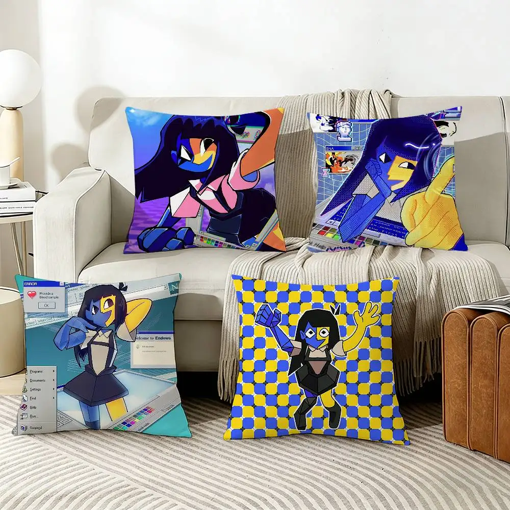 

E-Ena G-Graphic J-Joel G Ena Various Sizes Square Pillow Case For Car Home Bedchamber Decor
