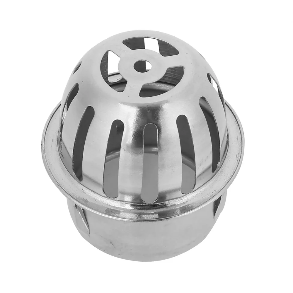 304 Stainless Steel Floor Drain Cover Dome Design Anti-Blocking Downspout Strainer Round Shape Gutter Guard Filter Home