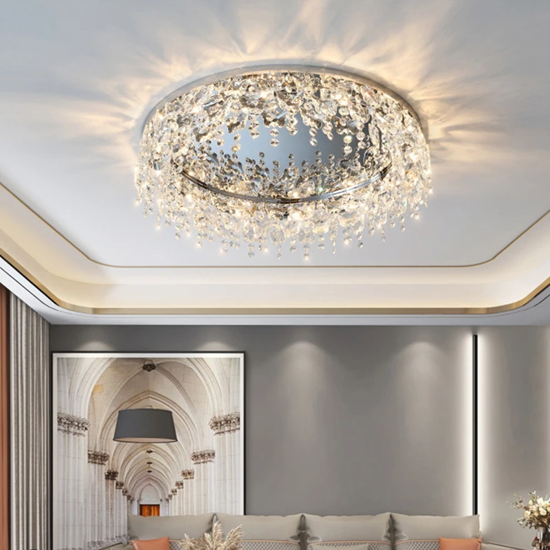 

Modern Crystal stair chandelier lights indoor lighting Ceiling lamp hanging light led Chandeliers for living room indoor lightin
