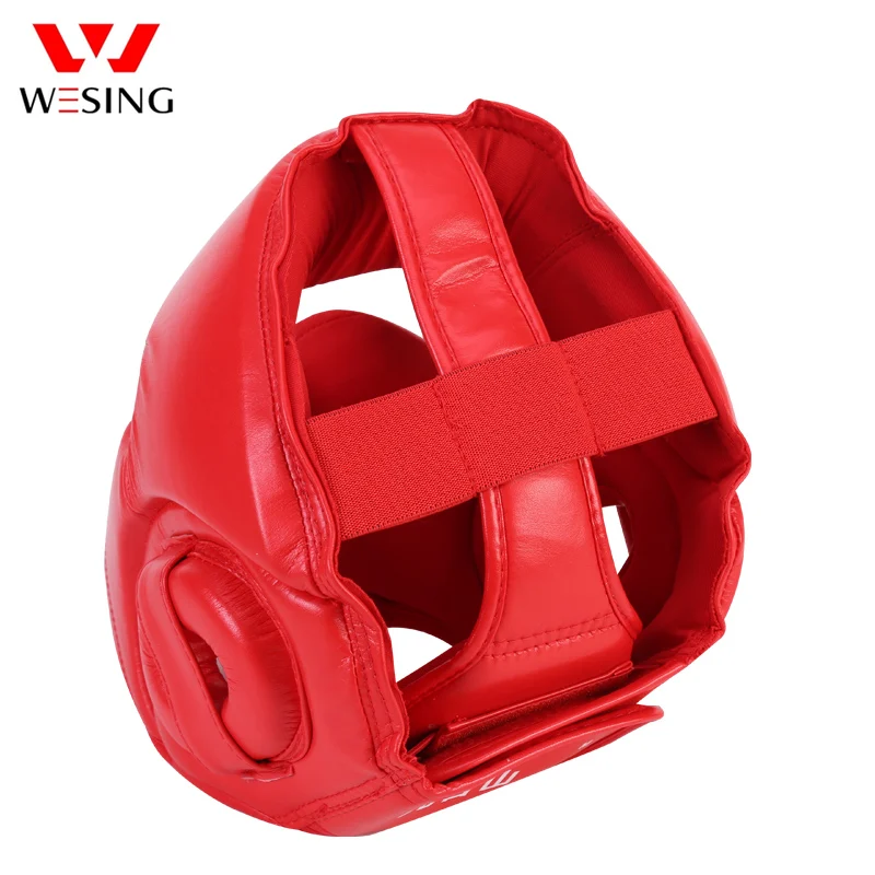 Wesing Microfiber Boxing Headgear Full Protection Kickboxing Head Protector Martial Art Head Guard Protective Head Gears