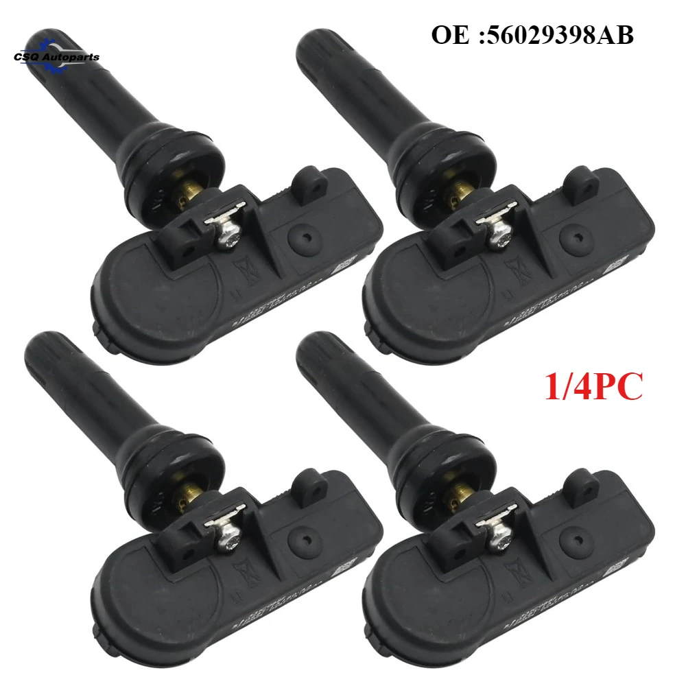

1/4Pcs 56029398AB 433MHz Tire Pressure Monitoring Sensor NEW For Dodge Journey Jeep Grand Cherokee Fiat 500 Wrangler