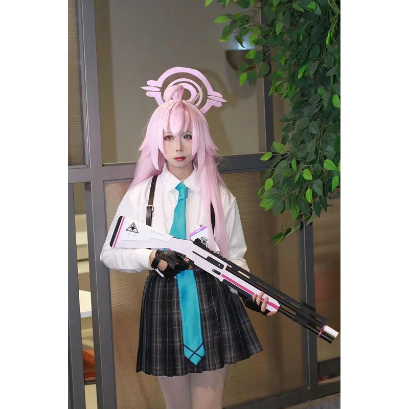 CyTakanashi Hoshino Costume Game Blue Archive Cosplay School JK Uniforms Top Skirts Wig Outfit Carnival Party Women Man Anime Su