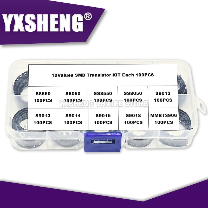 1000PCS S8050 S8550 SS8050 SS8550 SMD Transistor Box SOT S9012 S9013 S9014 S9015 S9018 J3Y 2TY Y1 Y2 2T1 J3 J6 M6 J8 MMBT3906 2A