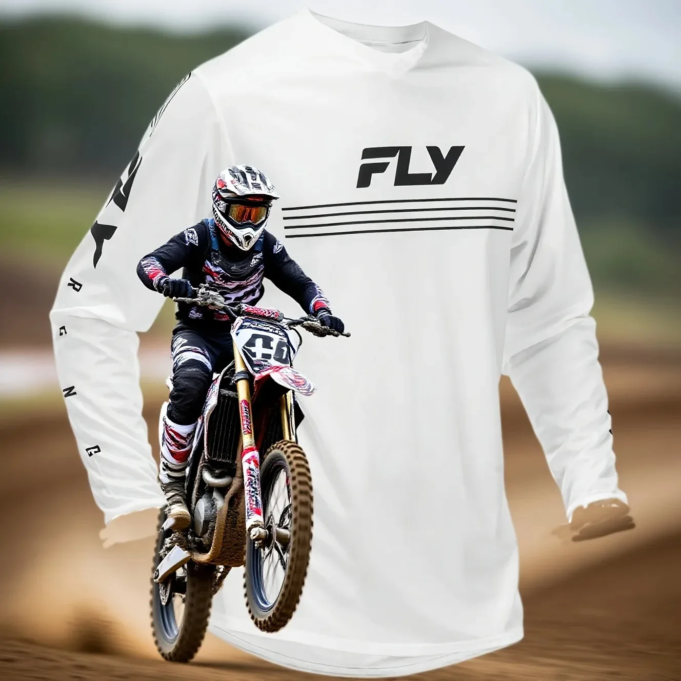 2026 MEN'S LONG-SLEEVE T-SHIRT – LOOSE-FIT TOP FOR MOUNTAIN BIKING MOTOCROSS CYCLING CAMPING AND OUTDOOR FISHING KIDS