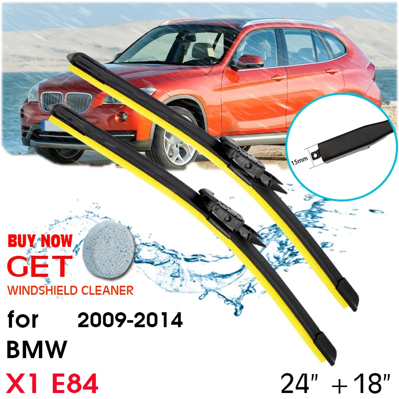 

Car Window Windshield Rubber Silicon Refill Wiper For BMW X1 E84 2009-2014 LHD / RHD 24"+18" Car Accessories