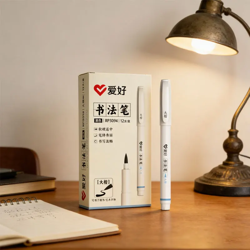 

Набор из 12 мягких каллиграфических ручек для студентов: для крупного и стандартного почерка, подписи, практики каллиграфии и рисования кистью