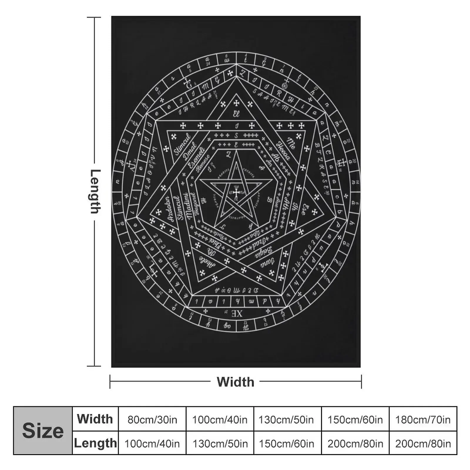 Sigillum Dei Aemeth Throw Blanket Bed Large Decorative Sofas Decorative Sofa Blankets