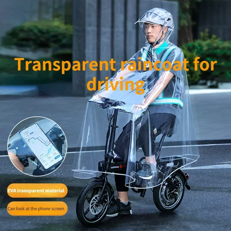 

Transparent Long Raincoat Single Rain Poncho for Electric Vehicle Battery Car Women Men Rain Poncho Rain Suit Rain Jacket Women