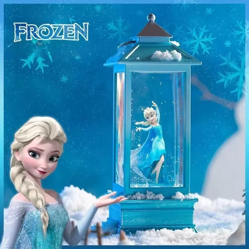 

Frozen Elsa Peripheral Movies Creative Cartoon 3D Doll Rotating Snow Crystal Ball Music Box High-Looking Birthday Gift for Girls